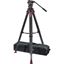 Picture of Sachtler System FSB 8 Fluid Head with Sideload Plate, Flowtech 75 Carbon Fiber Tripod with Mid-Level Spreader and Rubber Feet